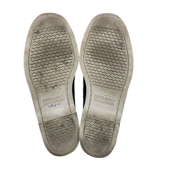 Sebago Docksides Boat Shoes Mens 9 More Like 8.5 Black Patent Leather Moccasin - Picture 9 of 9